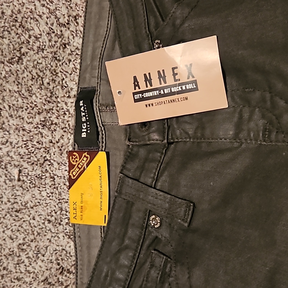 Big star, black jeans. Women's size 27.  New with tag. Mid rise skinny.